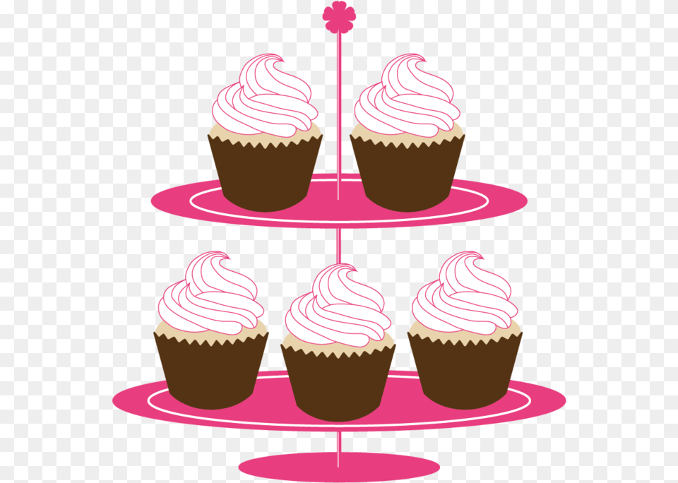 Cupcakes On Stand Clipart Cake Stand Clip Art, Cream, Cupcake, Dessert, Food Png