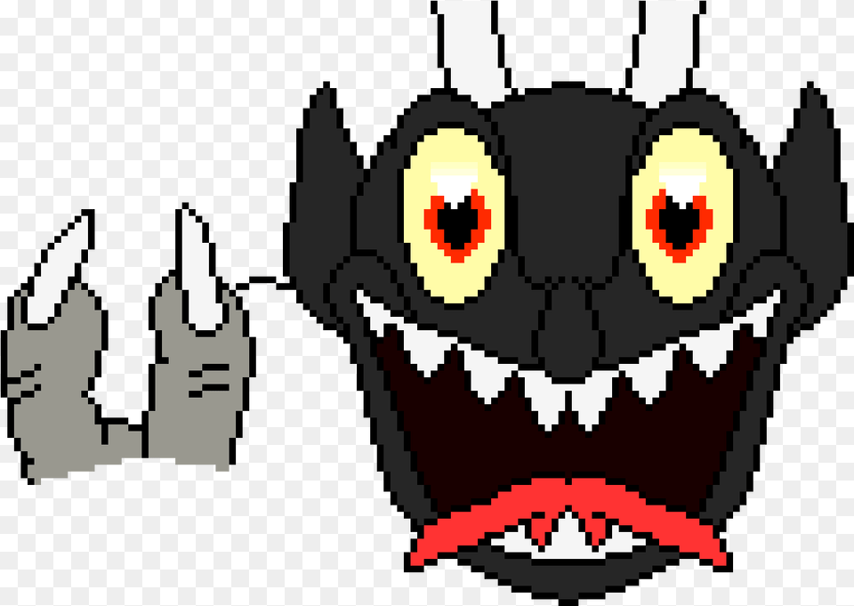 Cuphead Devil Pixel Art, Electronics, Hardware, Body Part, Mouth Free Png Download