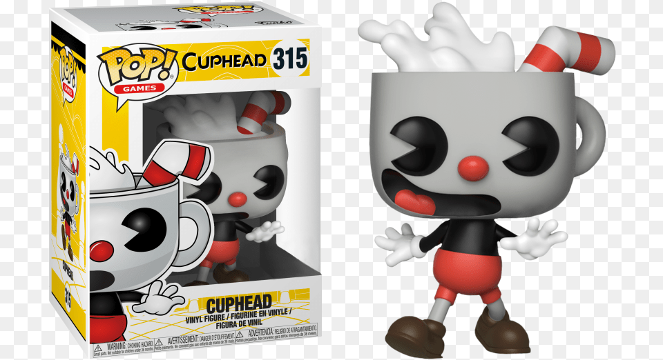 Cuphead Funko Pop New Pose 315 Funko Pop Video Games, Robot, Baby, Person Png Image