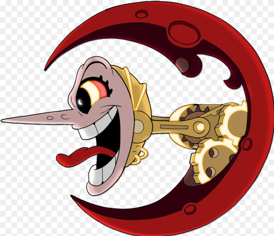 Cuphead Hilda Berg Moon Png