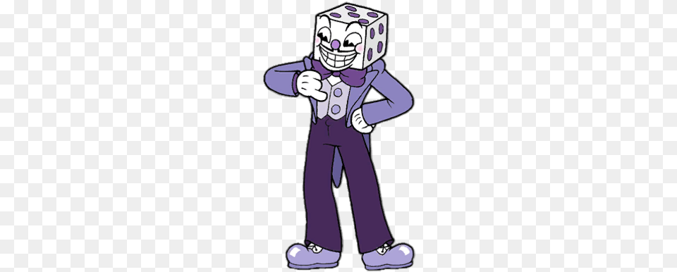 Cuphead King Dice Cuphead Characters, Purple, Book, Comics, Publication Png
