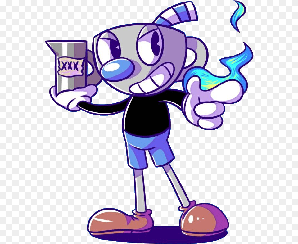 Cuphead Mugman Dontdealwiththedevil Cup Mug Toon Cuphead And Mugman Dibujo, Purple, Cartoon Png