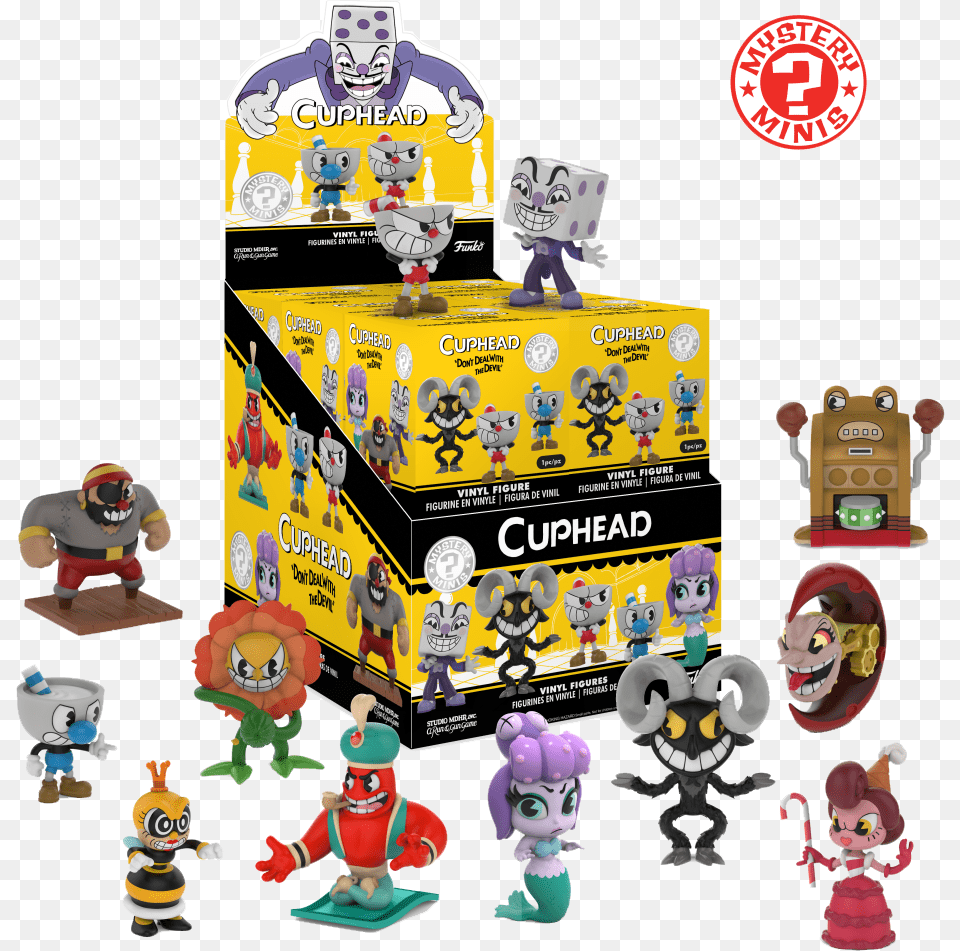 Cuphead Mystery Minis, Toy, Baby, Person, Face Free Png