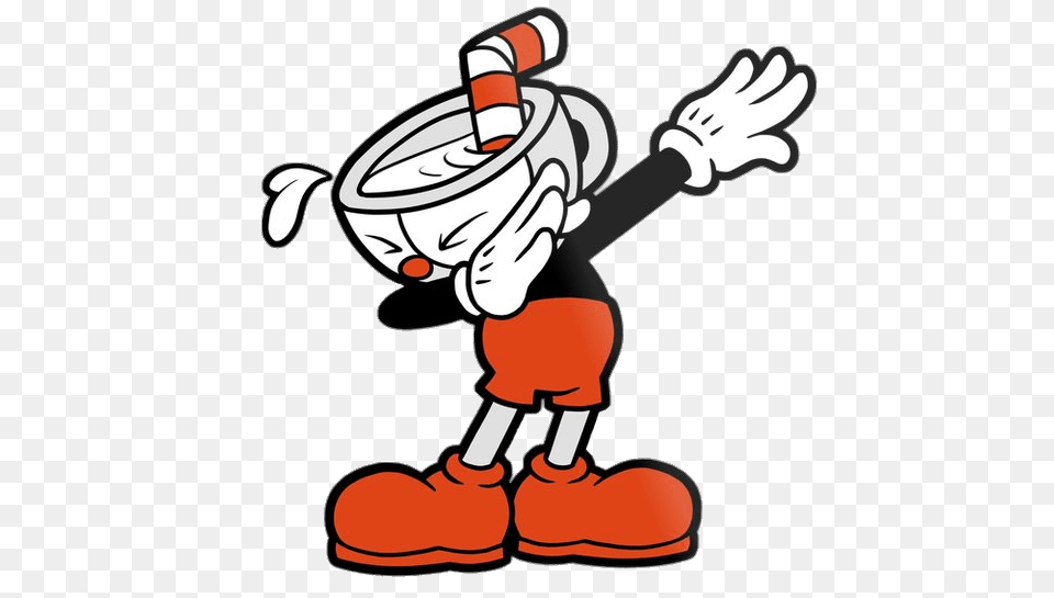 Cuphead Performing Dab Cleaning, Person, People, Clothing Free Transparent Png