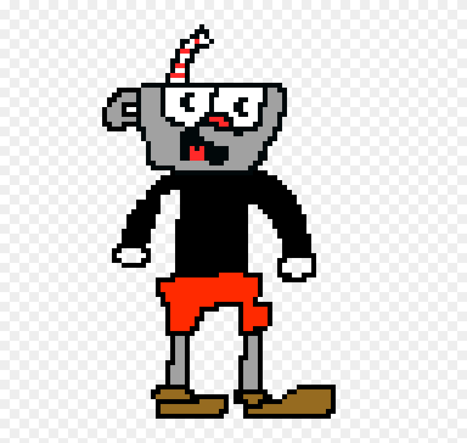 Cuphead Pixel Art Maker, Qr Code Free Png