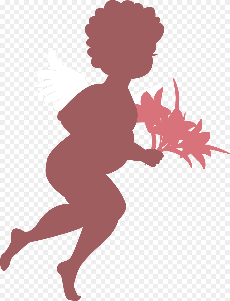 Cupid, Baby, Person, Silhouette Png Image