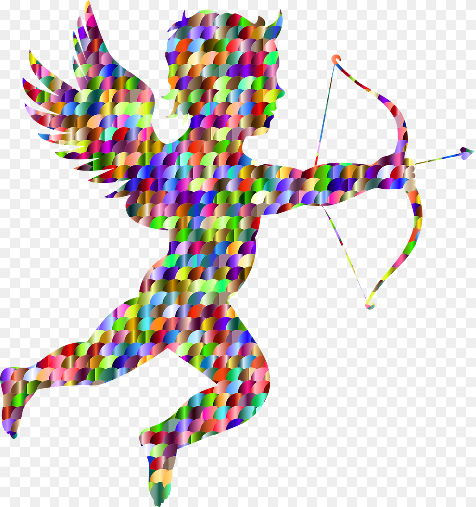 Cupid Angel Arrow Bow Cartoon Picpng Cupid Shooting Arrow, Baby, Person, Weapon Png