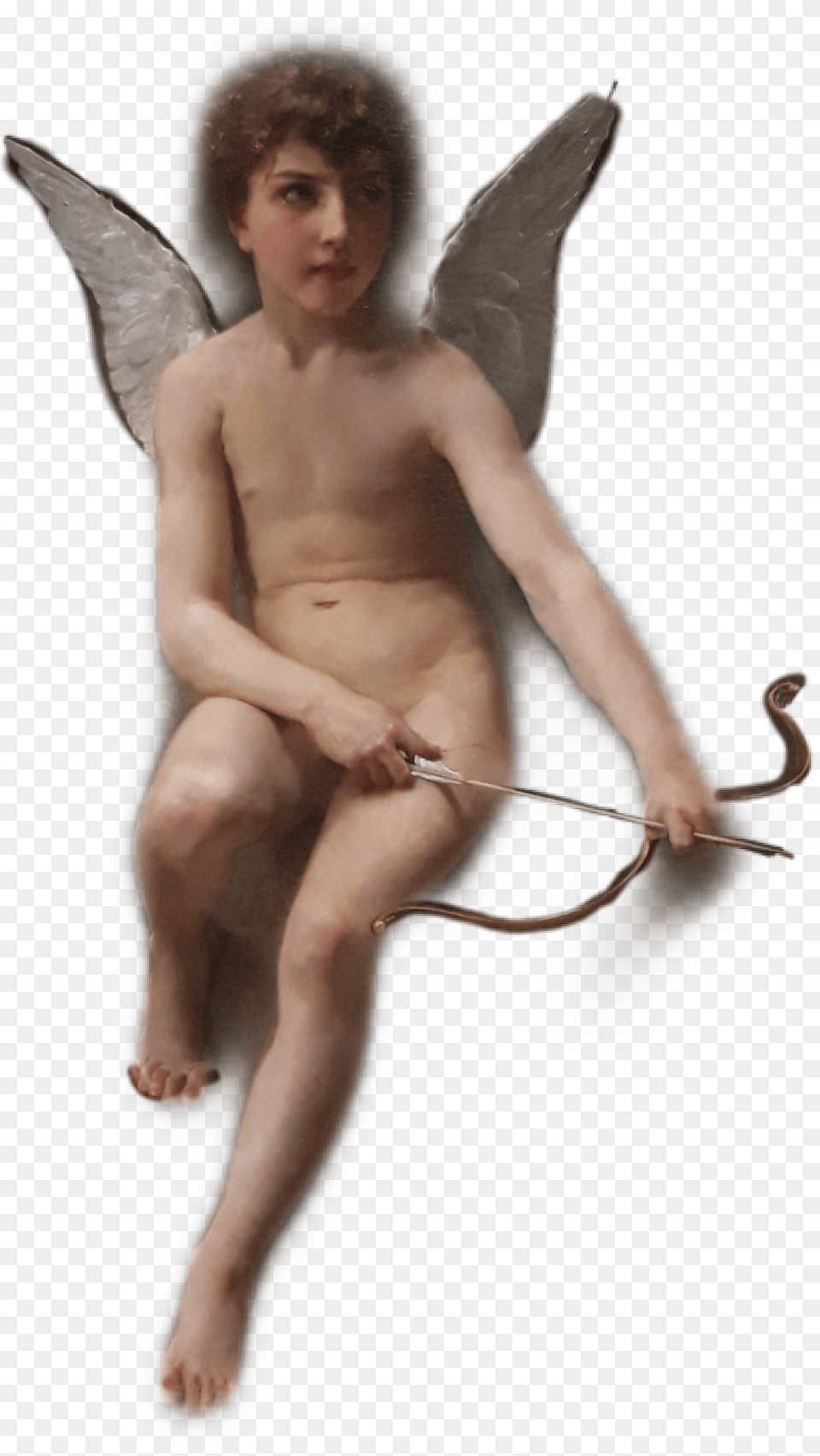 Cupid Angel Art Williambouguereau Aesthetic Fairy, Person, Face, Head Png Image