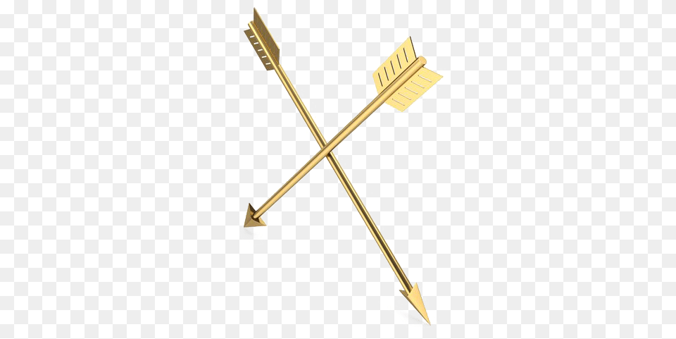 Cupid Arrow Hd Crossed Gold Arrows Icon, Weapon, Blade, Dagger, Knife Free Png