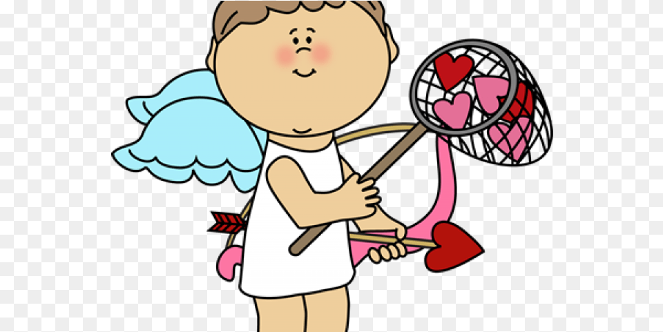 Cupid Clipart Border Valentine Hearts Clip Art Clip Art, Baby, Person, Face, Head Png