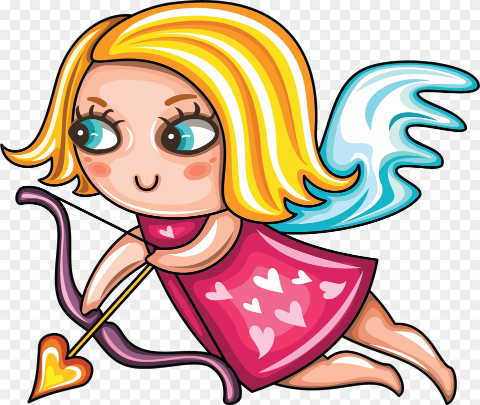 Cupid Girl Baby, Person, Face, Head Free Transparent Png
