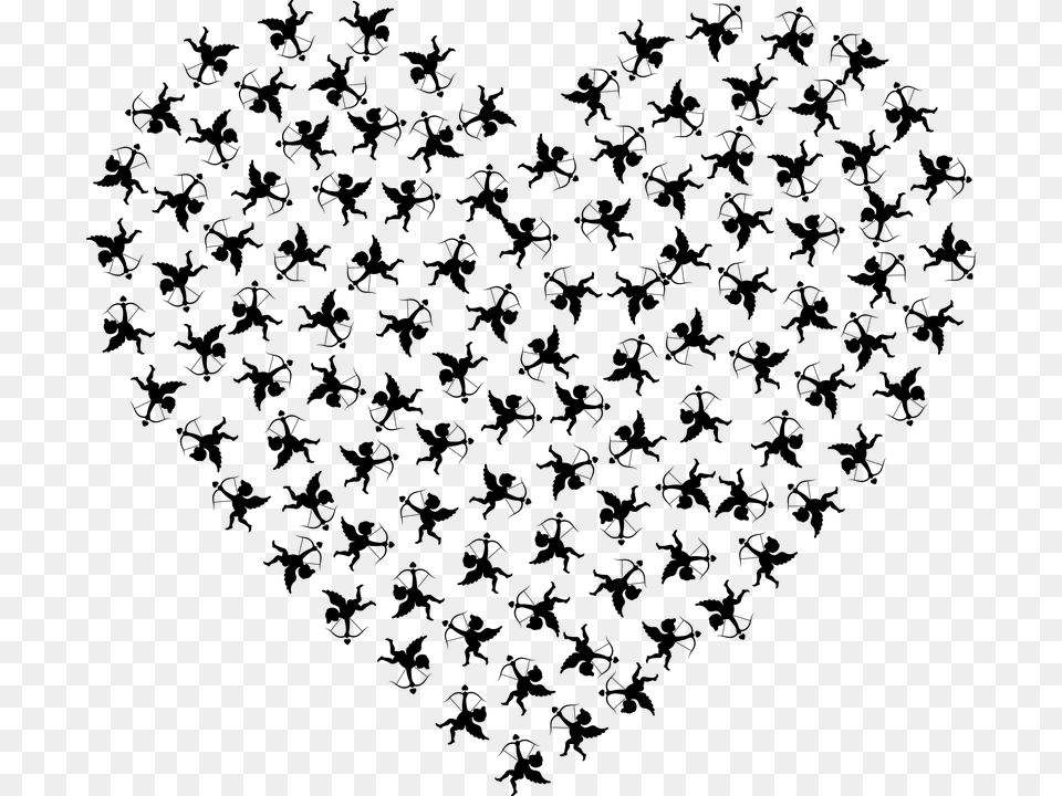 Cupid Heart Love Angel Arrow Bow Cartoon Cherub Israeli Elections 2019 Results, Gray Free Png