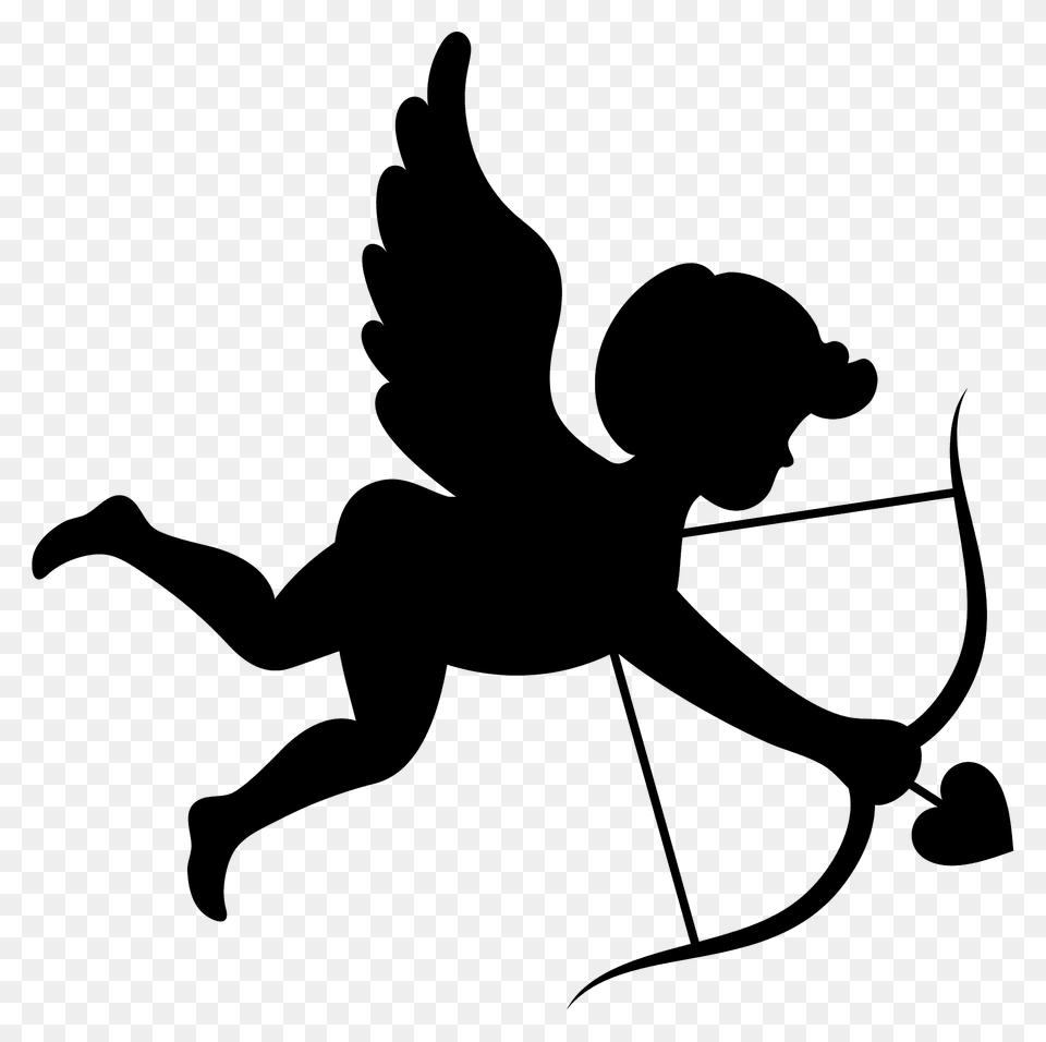Cupid Silhouette, Person Png Image