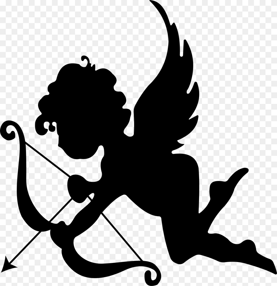Cupid Gray Free Transparent Png