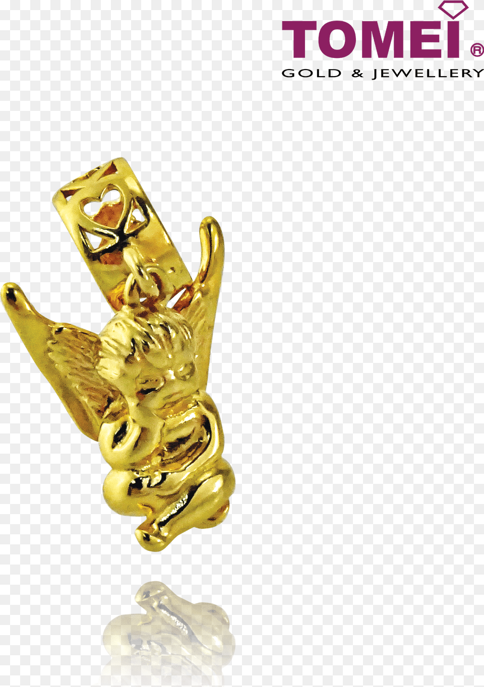 Cupid With Angel Wings Charm Colors Of Memories Tomei Yellow Gold 916 22k Tm Yg0620p1c Tomei Jewellery, Treasure, Accessories Png Image