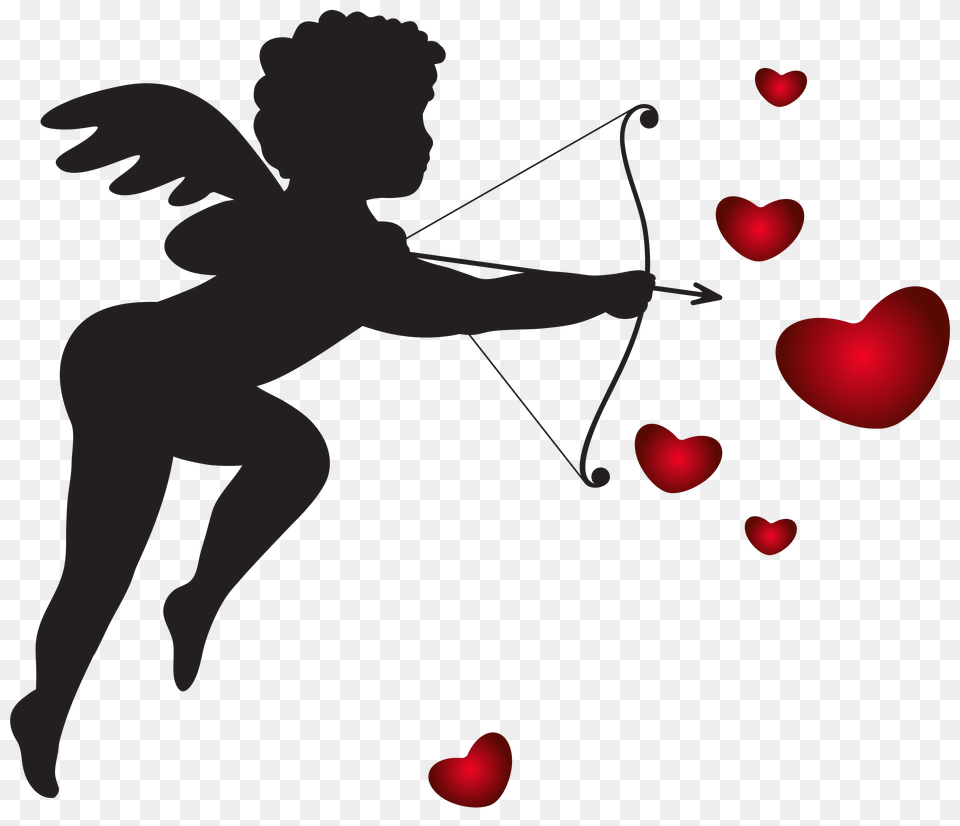 Cupid With Bow And Hearts Clip Art Gallery, Logo Png Image