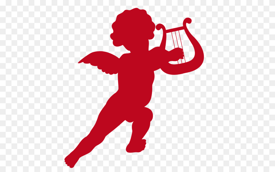 Cupid With Harp Clip Art Image Nes, Baby, Person, Musical Instrument Free Png Download
