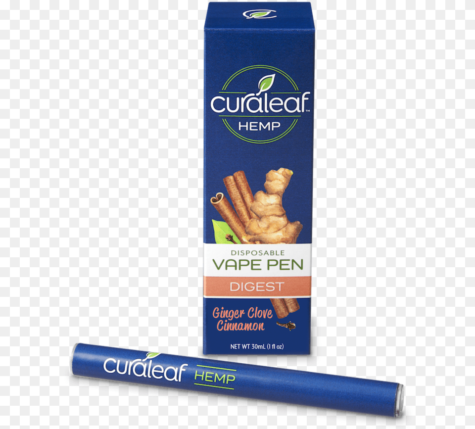 Curaleaf Hemp Disposable Vape Pen Cbd Oil Ginger Clove Curaleaf Relax Cbd Disposable Vape 05 Ml, Herbal, Herbs, Plant Png