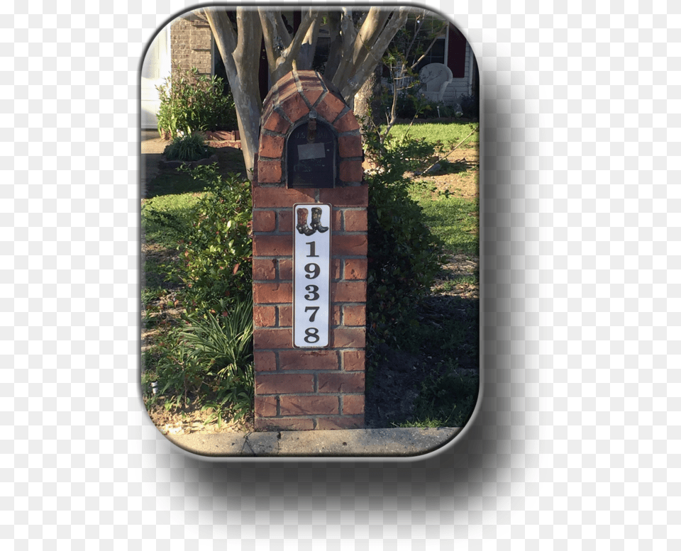 Curb Address Plaque Arch, Grass, Plant, Mailbox, Person Png