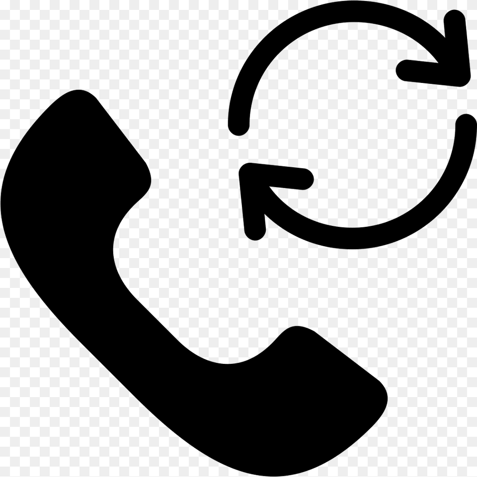 Curb Repeated Dialing Repeat Call Icon, Gray Free Png Download