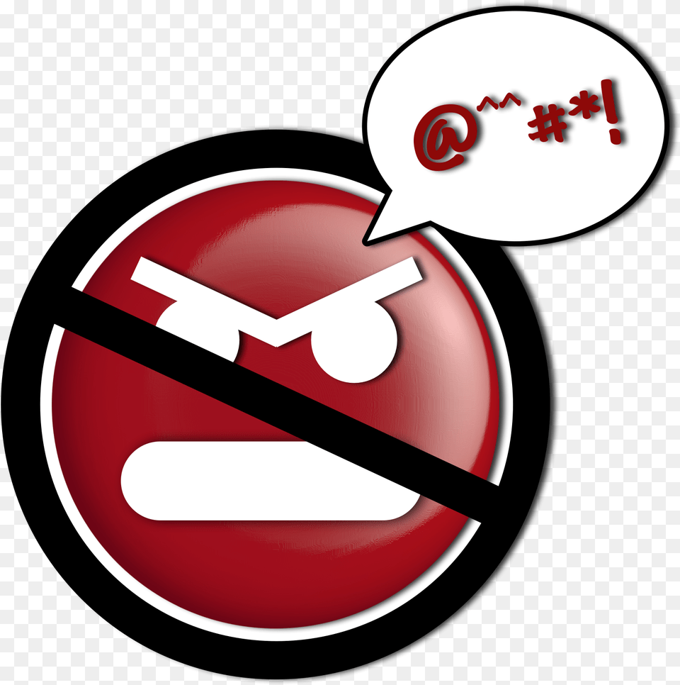 Curb Your Anger Not To Be Angry, Sign, Symbol, Road Sign Free Transparent Png