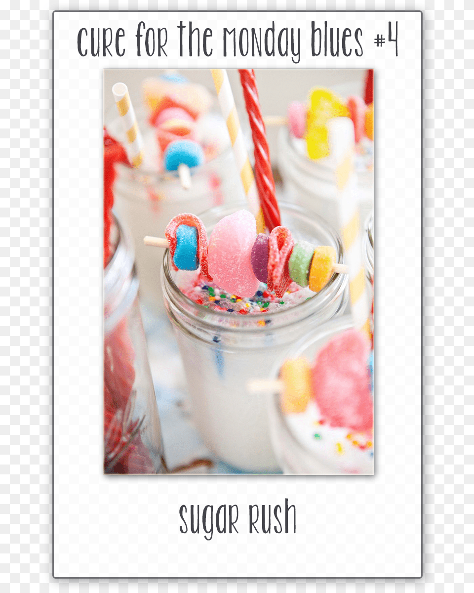 Cure For The Monday Blues Milkshake Full Colors, Food, Sweets, Beverage, Milk Free Png