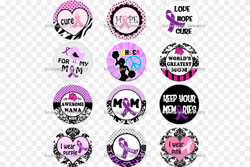 Cure Glass Magnetic Button Fit Snap Jewelry Awesome Aunt Keychain New Aunt Gift Family Keychain, Purple, Sticker, Badge, Logo Free Png Download