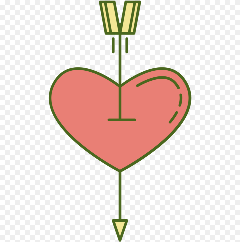 Cure Heart With Arrow Background Lovely Png