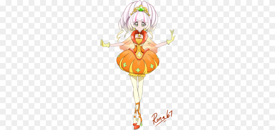Cure Pumpkin Princess Precure Cure Zephyr, Book, Comics, Dancing, Leisure Activities Free Transparent Png