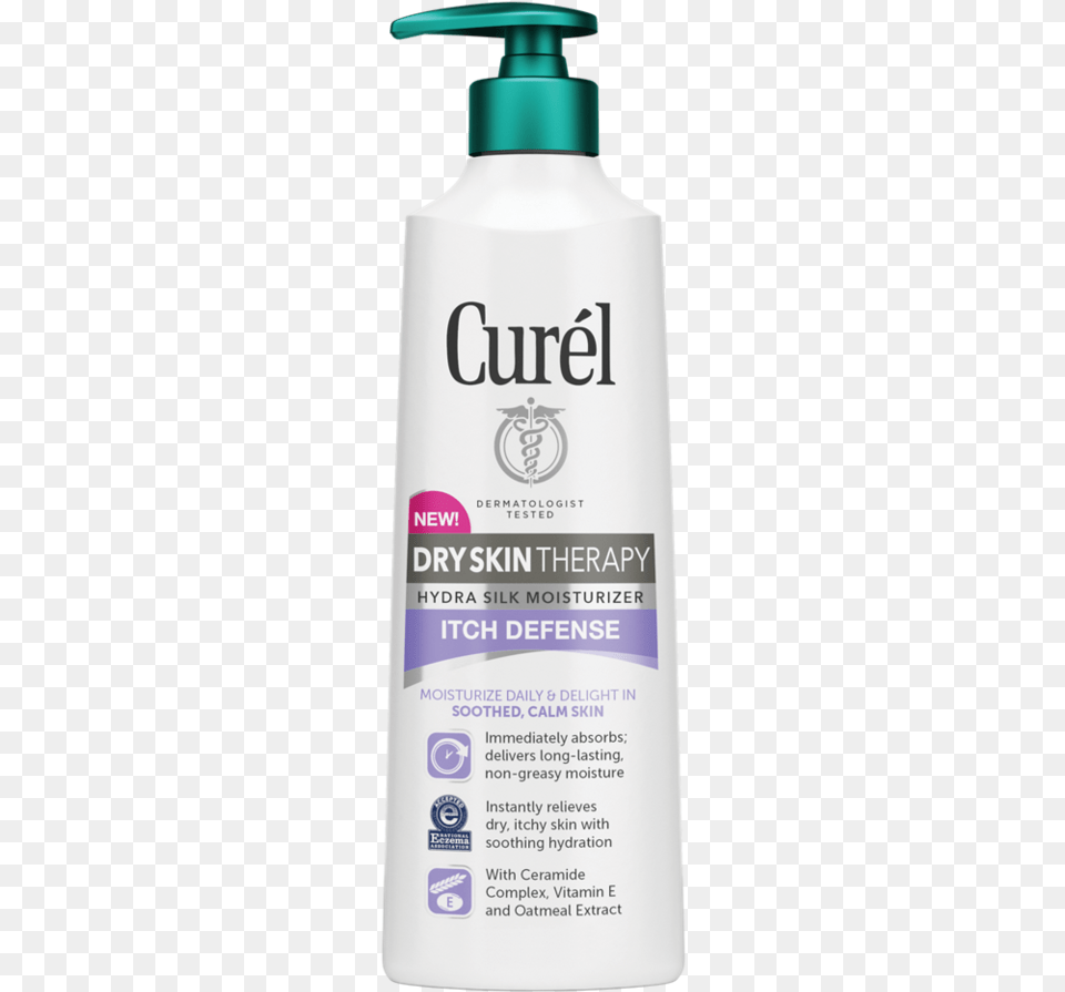 Curel Dry Skin Therapy Hydra Silk Moisturizer, Bottle, Lotion, Shaker Png Image