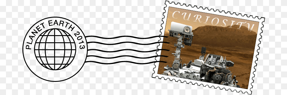 Curiosity Stamp Posterazzi Artist Concept Of Nasa39s Mars Science Laboratory, Postage Stamp Free Png