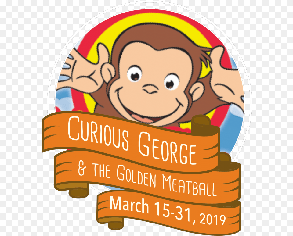 Curious George, Advertisement, Poster, Face, Head Free Png Download