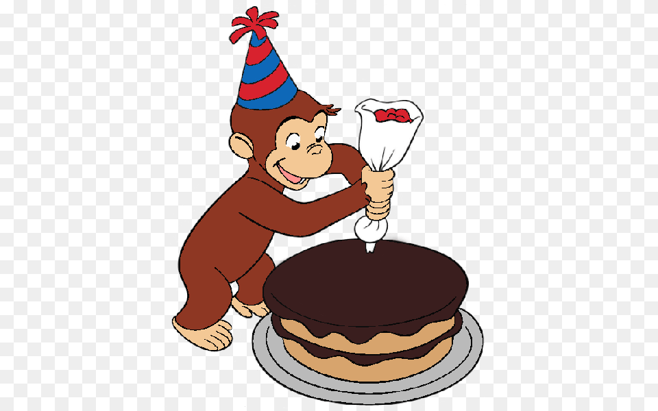 Curious George, Food, Cream, Dessert, Icing Free Transparent Png