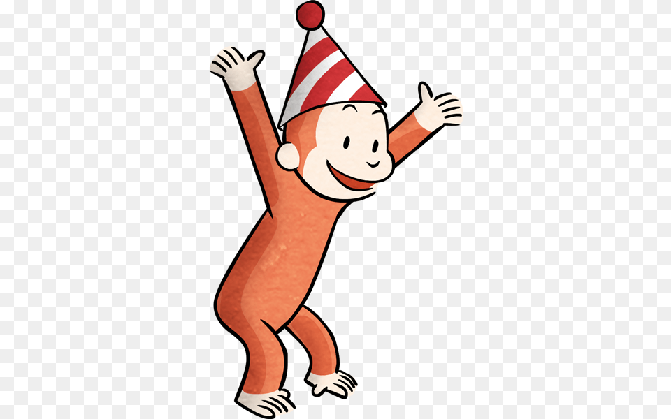 Curious George Birthday Clip Art Bigking Keywords And Pictures, Clothing, Elf, Hat, Baby Png