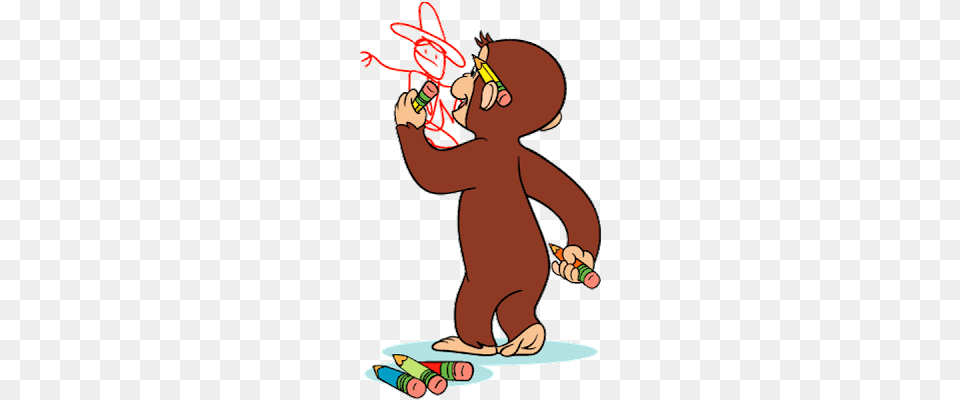 Curious George Cartoon Monkey Images On A Transparent Background, Baby, Person Png Image