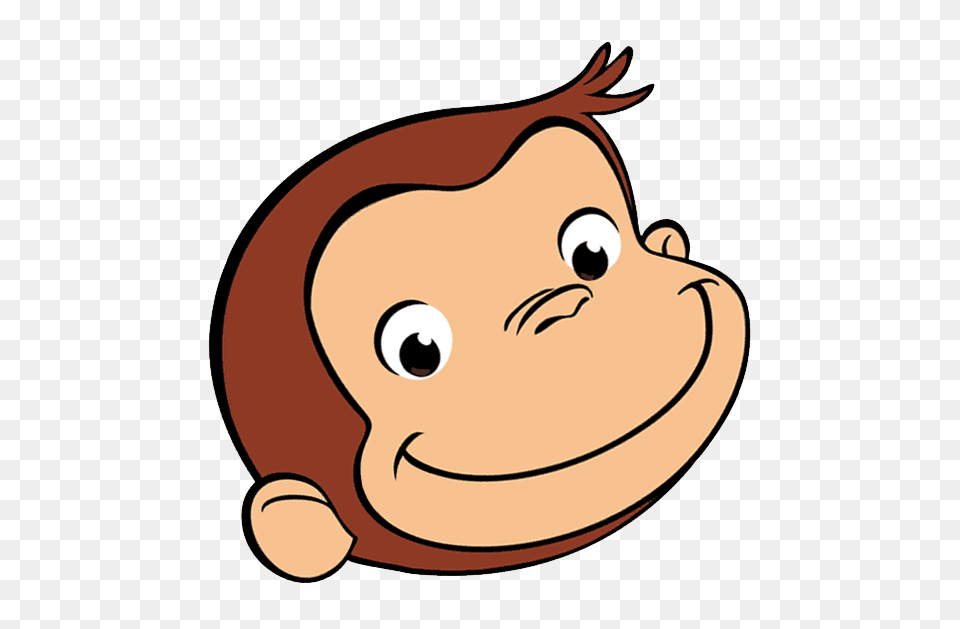 Curious George Face Birthday In Birthday, Food, Produce, Fruit, Plant Png Image