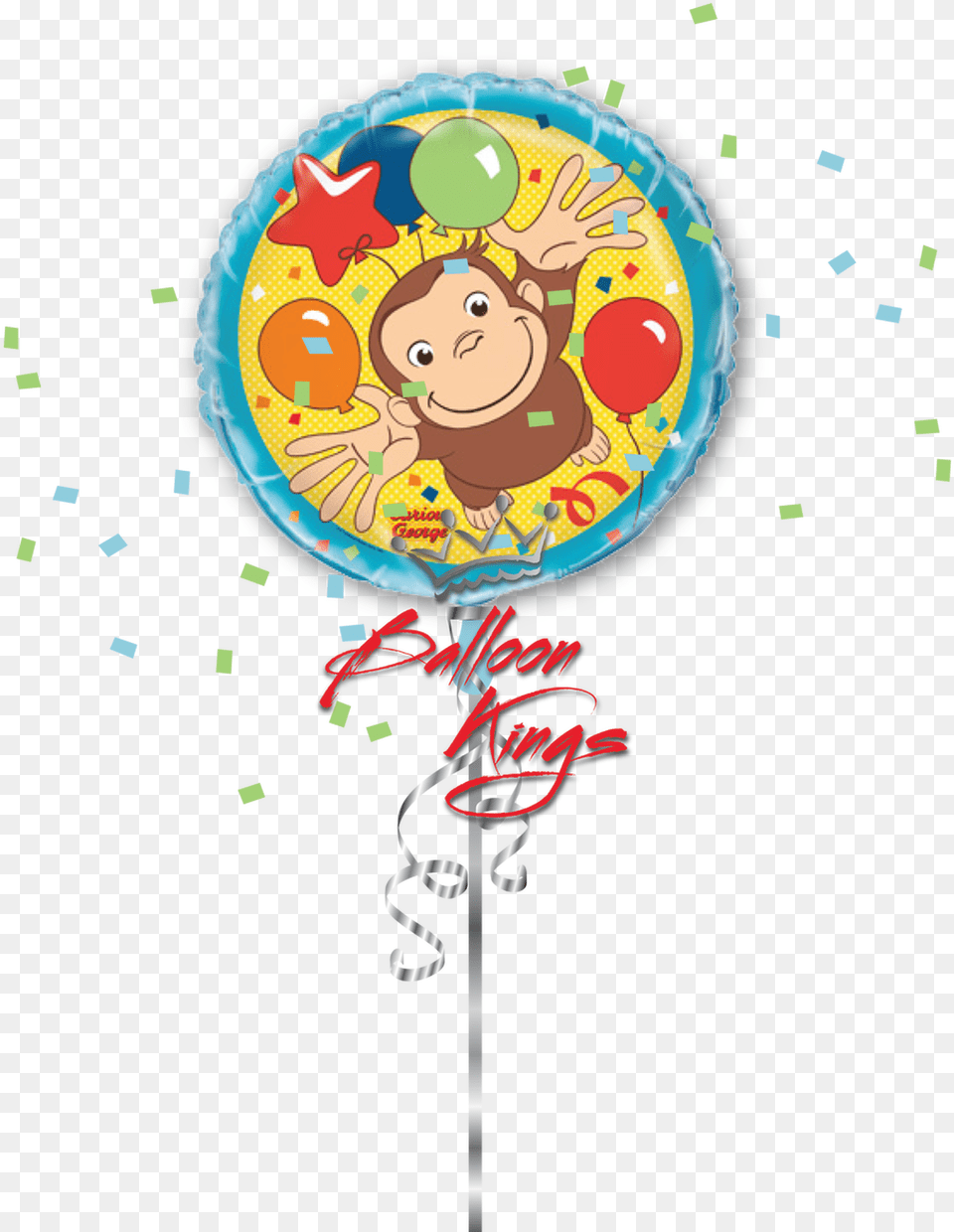 Curious George Happy Birthday Princess Tiana, Food, Sweets, Candy, Balloon Png