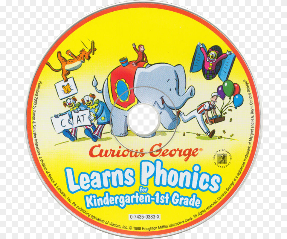 Curious George Learns Phonics Video Game, Disk, Dvd, Person, Baby Free Png Download