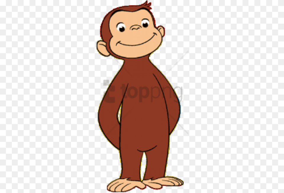 Curious George Posing Clipart Curious George, Baby, Person, Face, Head Free Png Download