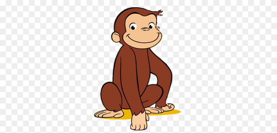 Curious George Resting On One Hand, Animal, Wildlife, Nature, Outdoors Free Png