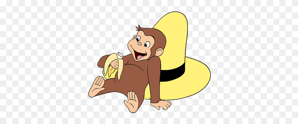 Curious George Transparent Images, Clothing, Hat, Baby, Person Png
