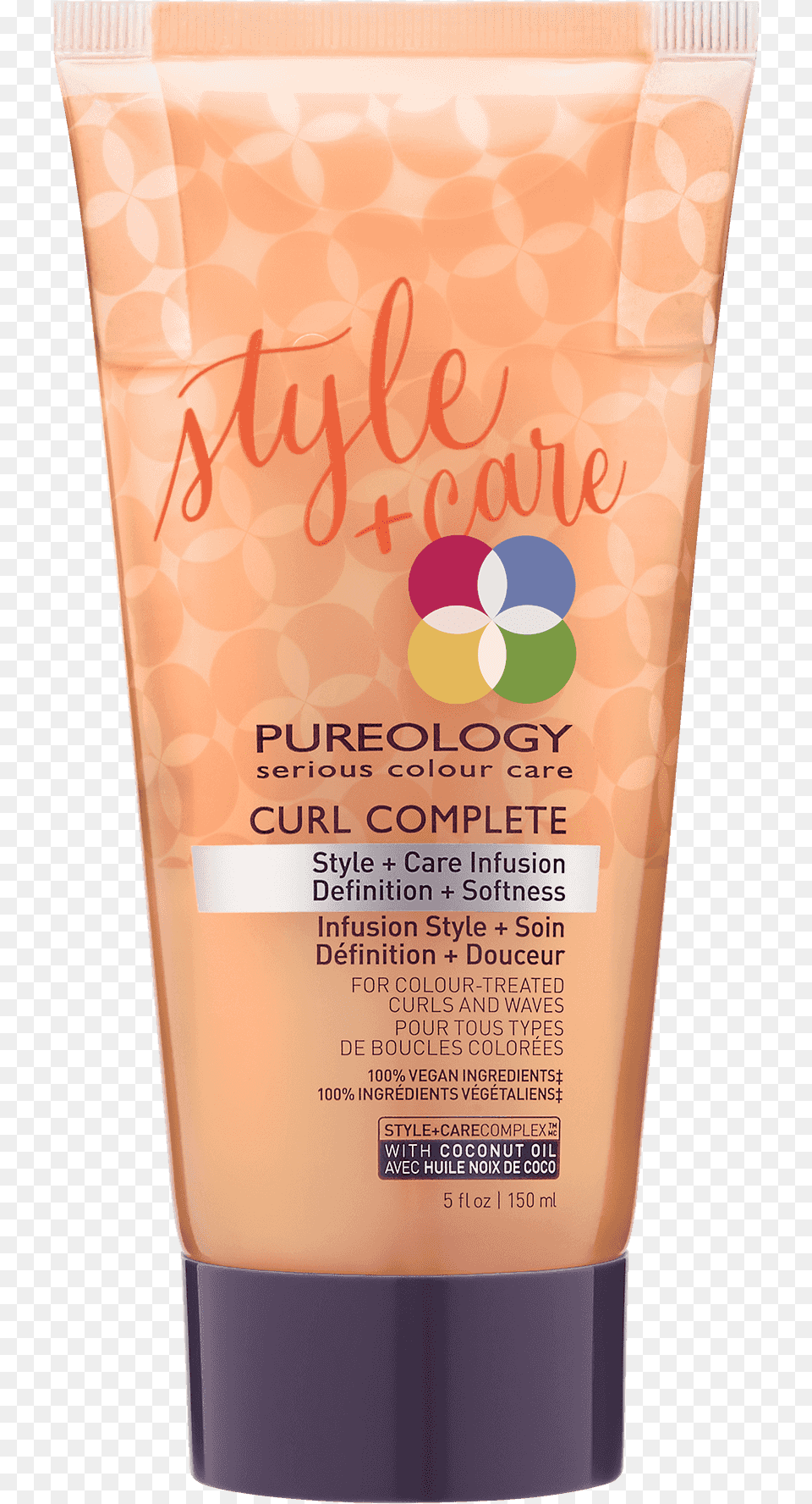 Curl Complete Style Amp Care Infusion Hair Gel For Curly Pureology Pure Volume Style Care Infusion, Bottle, Cosmetics, Lotion, Sunscreen Png Image
