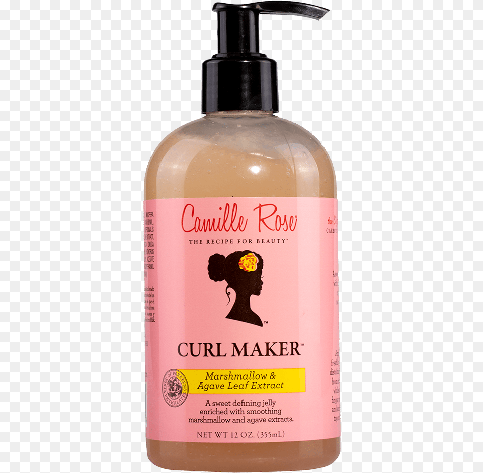 Curl Maker Camille Rose Curl Maker, Bottle, Lotion, Cosmetics, Perfume Free Png