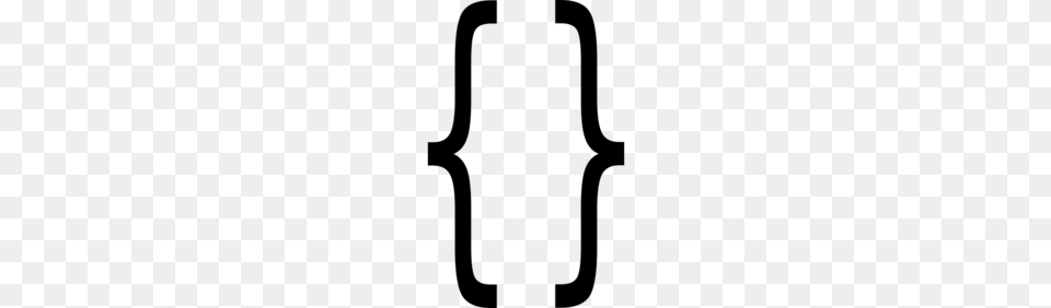 Curley Brackets Clip Art, Gray Free Png Download