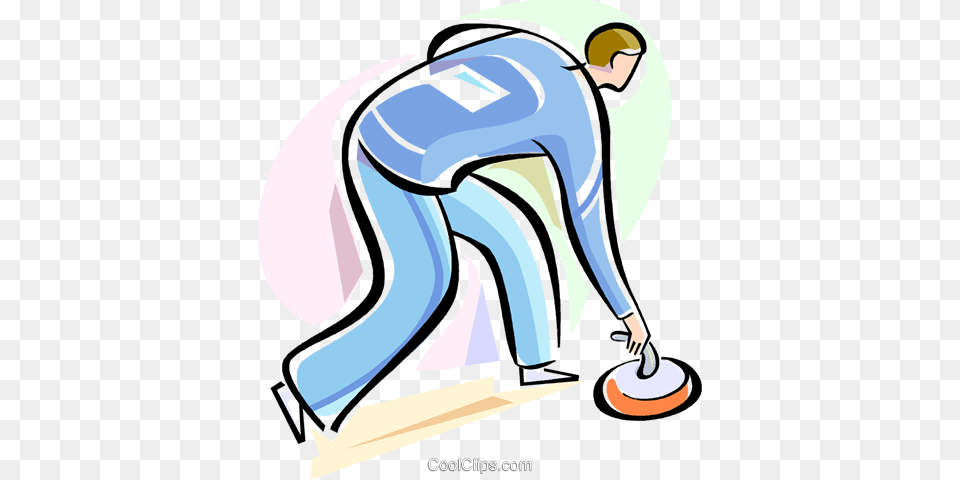 Curling Royalty Vector Clip Art Illustration, Clothing, Pants, Cleaning, Person Free Png Download