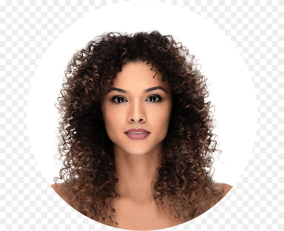 Curls Type 3 Hair, Adult, Face, Female, Head Png