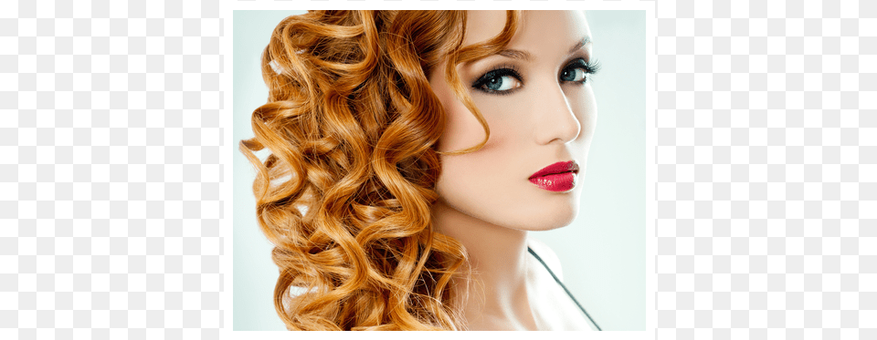 Curly Blonde Hair Salon Model Curly Hair In Salon, Head, Portrait, Face, Photography Png Image