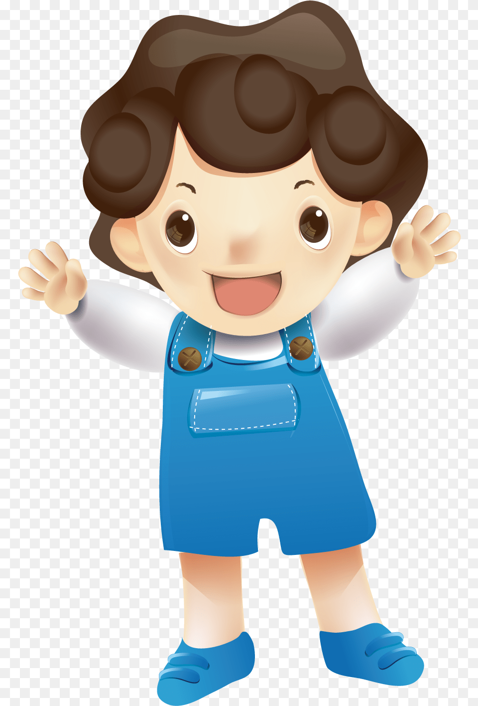 Curly Boy Download Boy Cartoon Transparent Background, Clothing, Pants, Baby, Person Png