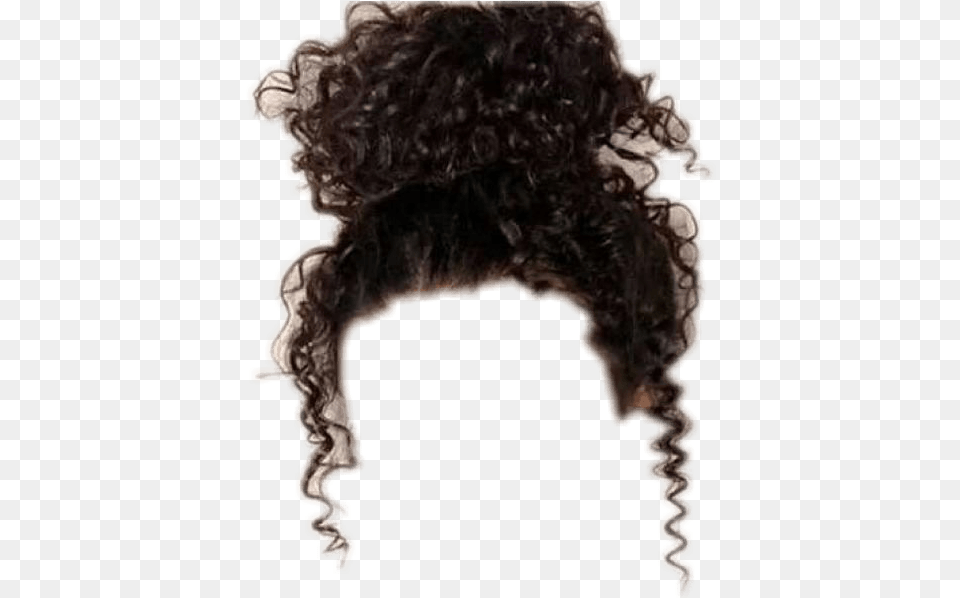 Curly Bun Hair Messy Bun On Mixed Girls, Adult, Female, Person, Woman Free Png Download