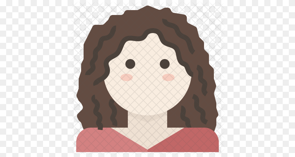 Curly Curly Girl Icon, Face, Head, Person, Photography Free Png